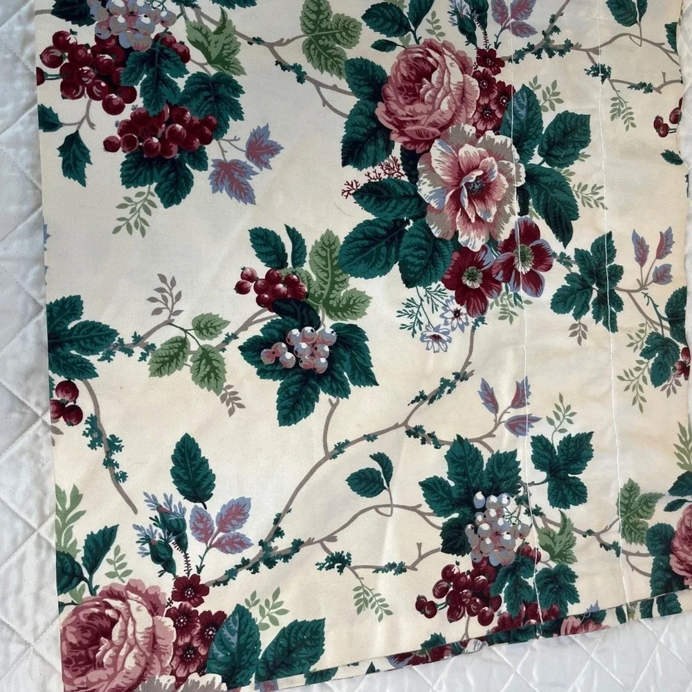 Waverly Valance Pleasant Valley Floral Rod Pocket Valance (1) Custom Made72